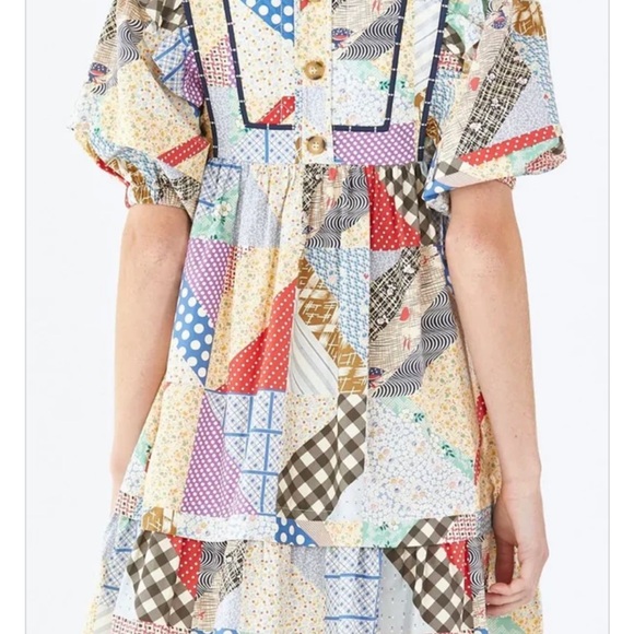 Hunter Bell Britton Dress, Patchwork Size Small - Picture 2 of 7